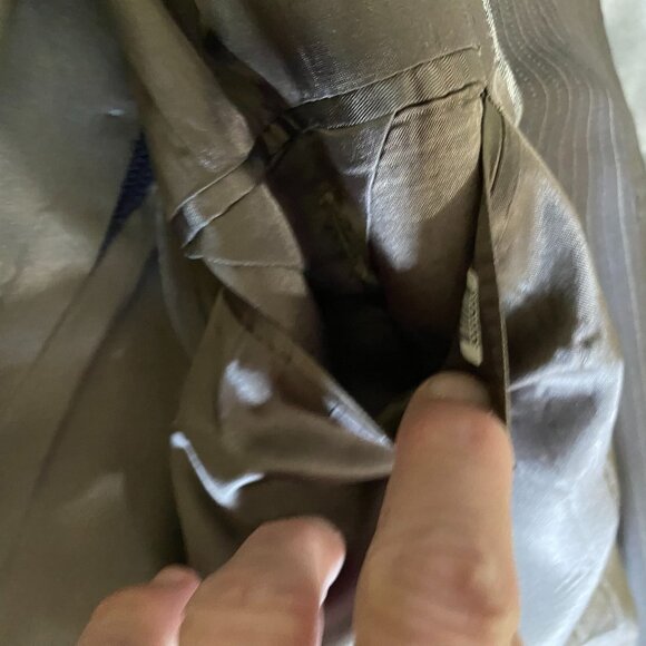 Oscar De La Renta Mens Suit Blazer Jacket Size 40S Wool Pinstripe Three-Button - Picture 13 of 16